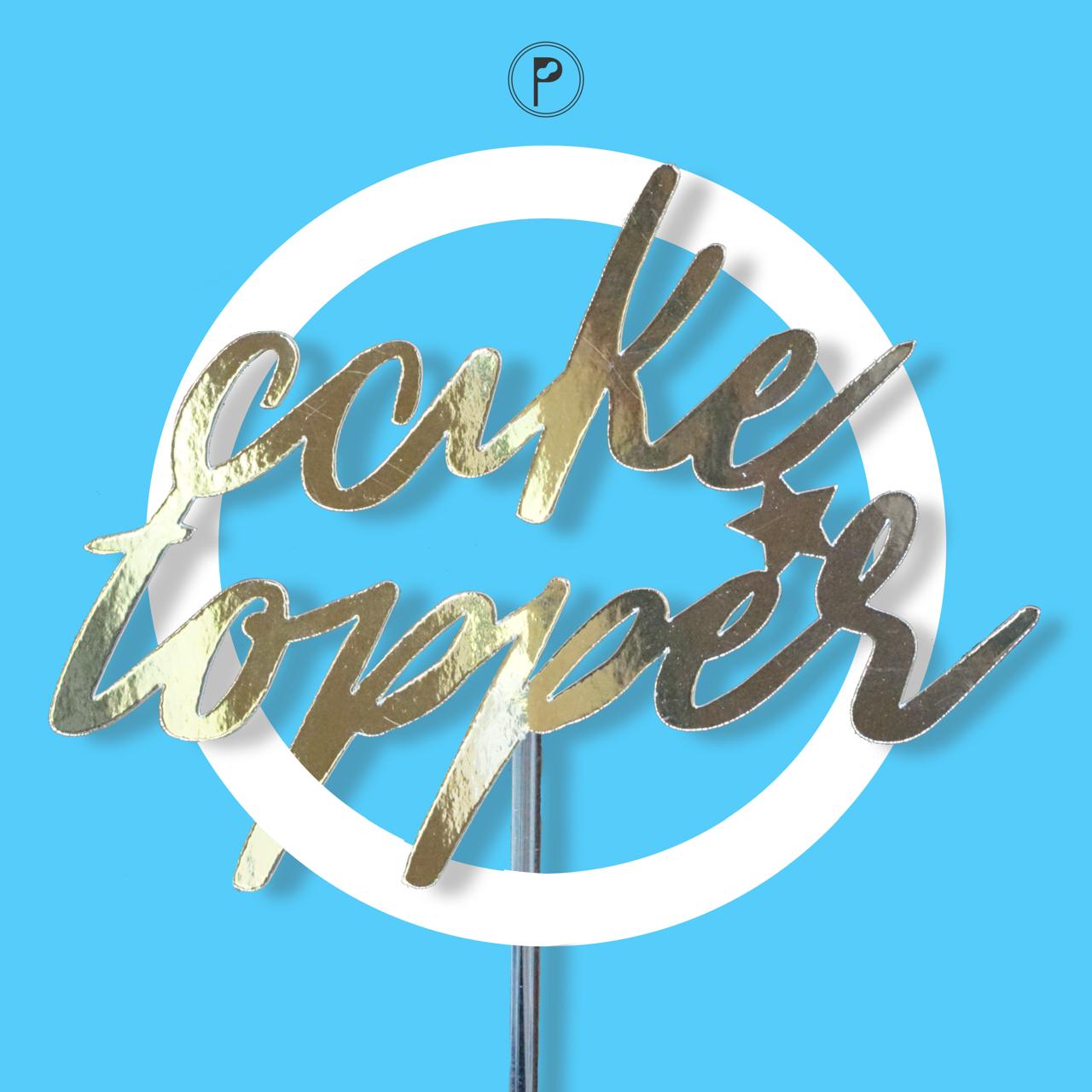 Custom Foiled Cake Topper — 6"